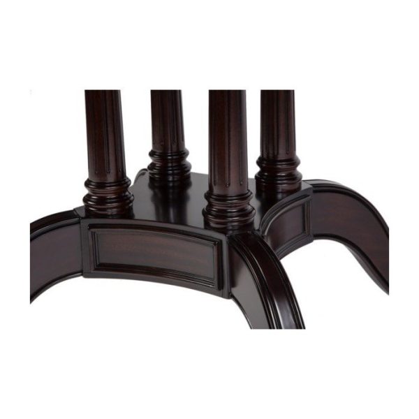 Раскладной обеденный стол из дерева с металлической фурнитурой — изображение 5