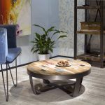 Стол кофейный d-Bodhi Spike из массива тика и металла