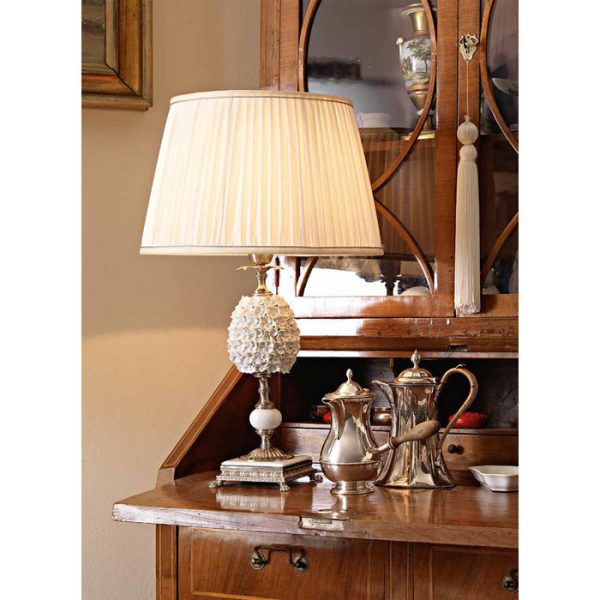 Настольная лампа Le Porcellane Ortensia на металлическом основании — изображение 3