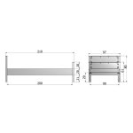 Кровать  JADE BED WHITE UNBRUSHED 90x200см — изображение 4