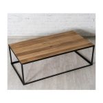 Журнальный стол Liverpool из массива дерева и металла  — изображение 3