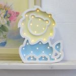 Ночник Львенок голубой	