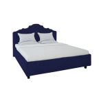 Кровать Palace 200x200 см Велюр Синий — изображение 2