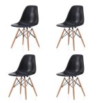 Набор из 4-х стульев Eames черный