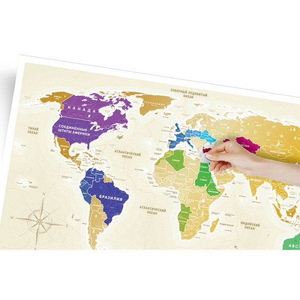 Карта travel map gold world ru — изображение 27