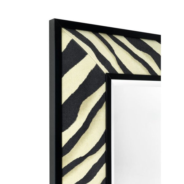 Зеркало  Zebra в металлической раме — изображение 2