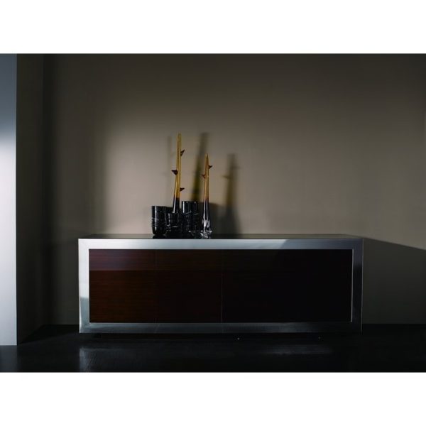 Комод из натурального шпона с металлическими вставками  — изображение 2