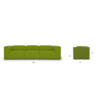 МОДУЛЬНЫЙ ДИВАН МЕТРОПОЛИС XL GREEN фото и цена, купить