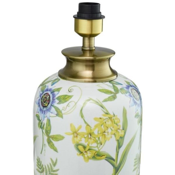 Настольная керамическая Лампа с белым абажуром — изображение 2