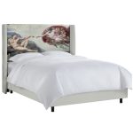 Кровать La Creazione di Adamo с каркасами и ножками из дуба