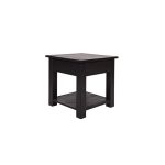 Журнальный столик  Boris side table rough sawn black из массива дерева — изображение 2