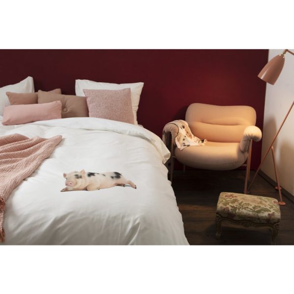 Комплект постельного белья Поросенок белый 150х200 — изображение 2