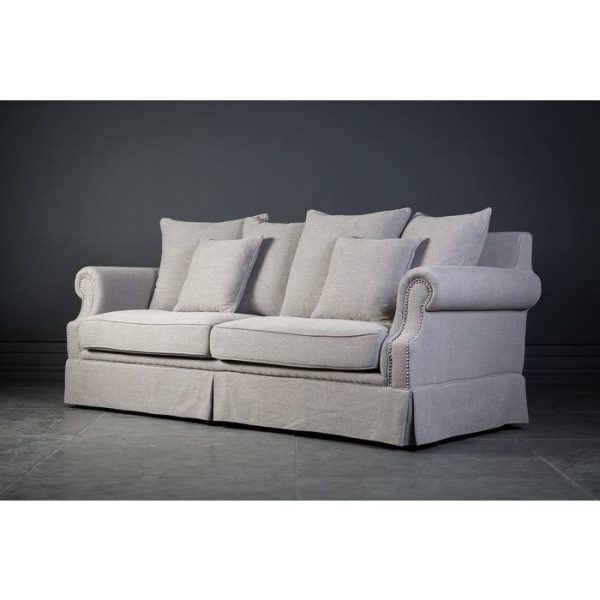 Диван Бурже декорированный латунными гвоздиками  — изображение 11