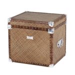 Сундук  Flightcase Cane с отделкой из ротанга коричневого цвета 54x57x50 см
