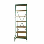 Стеллаж из металла и дерева