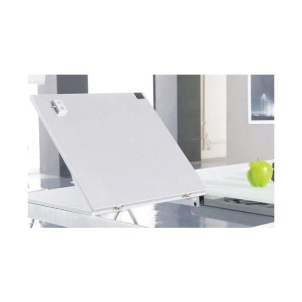 Журнально-обеденный стол с регулировкой высоты и стеклянной раскладной столешницей  — изображение 5