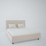 Кровать Royal Black Велюр Серый 180х200 см — изображение 4