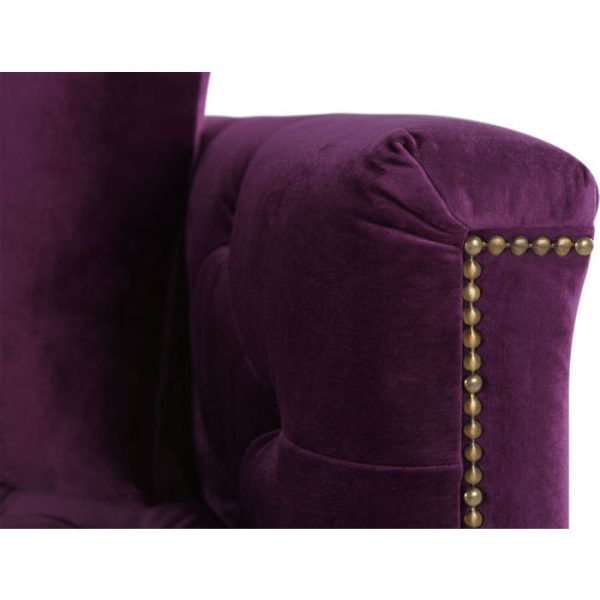Диван PAOLO с обивкой из фиолетовой ткани  — изображение 6