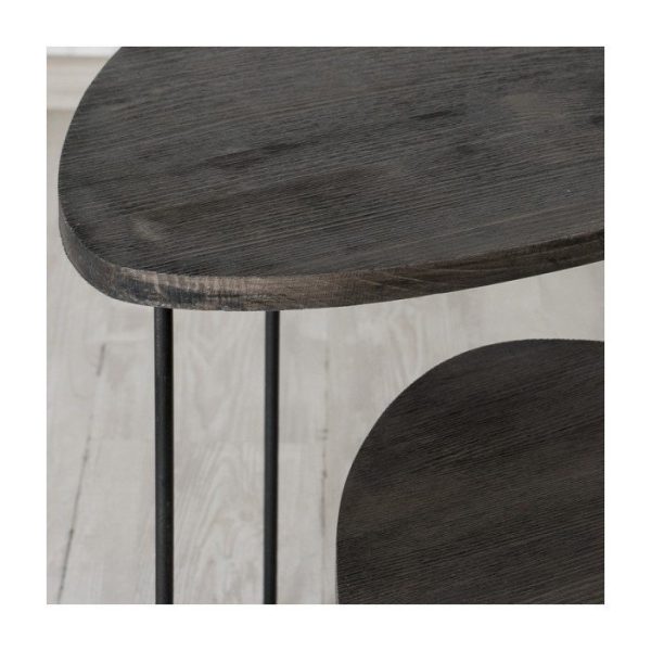 Журнальный столик (2 шт) FRATELI с деревянной столешницей — изображение 3