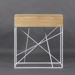 Тумба Wilson line box white светлый дуб