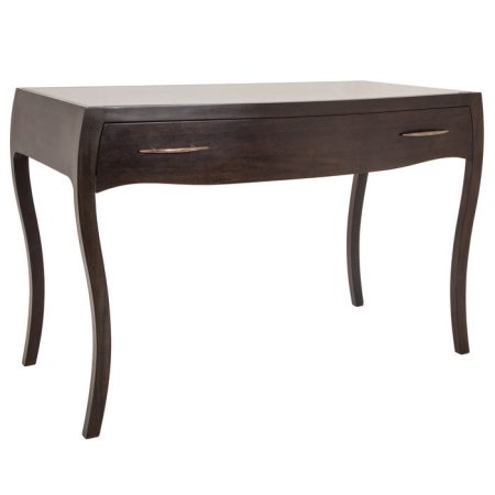 Консоль Varese с отделкой из темного грецкого ореха и черной столешницей