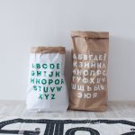 Эко-мешок для игрушек из крафт бумаги Alphabet