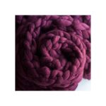 ПЛЕД КРУПНОЙ ВЯЗКИ, ВИННЫЙ