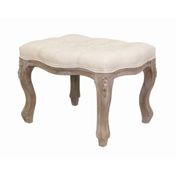 Банкетка Kina one из натурального каучукового дерева с тканевой обивкой — изображение 2