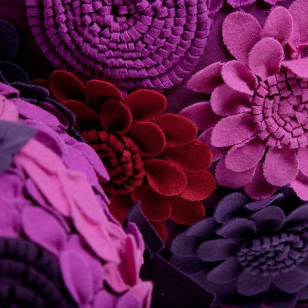 Шерстяной пуф Loca Nera small garden flower — изображение 6