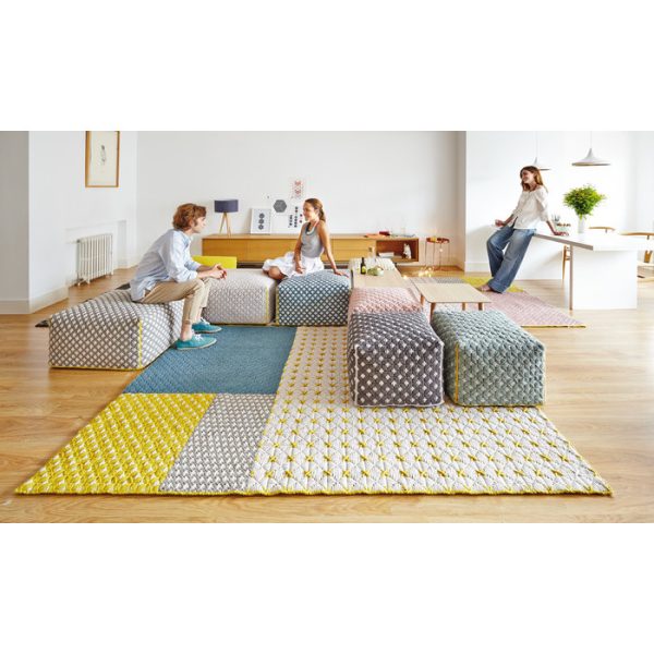 Большой пуф GAN Silai из 100% шерсти — изображение 2