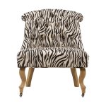 Кресло Amelie French с рисунком шкуры зебры