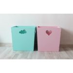 Деревянный ящик для игрушек бирюзовый с облачком — изображение 4