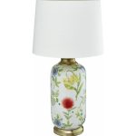 Настольная керамическая Лампа с белым абажуром