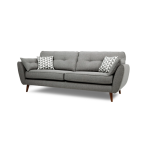 Диван двухместный серый