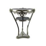 Приставной журнальный столик Van Roon END TABLE CLIFTON из металла и плотного стекла