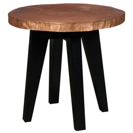 Стол журнальный с деревянной столешницей