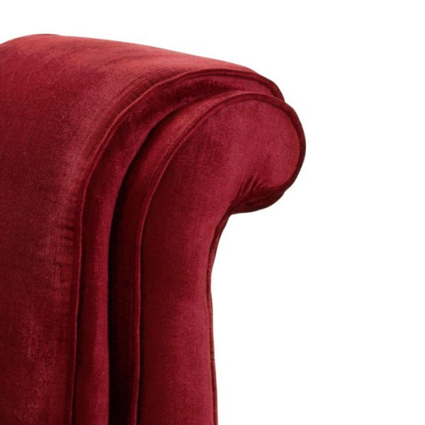 Кресло  Boucheron обтянуто тканью красного цвета — изображение 5