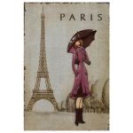 Декоративное настенное панно Paris Girl