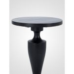 Журнальный Столик круглый из дерева махагони, декорирован старением — изображение 2