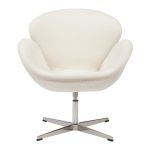 Кресло Swan Chair Кремового цвета