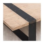 Журнальный столик New York из массива дерева и металла  — изображение 3