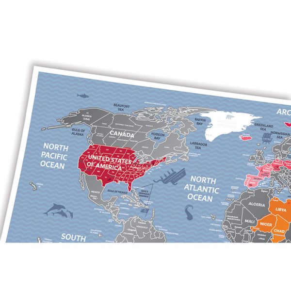 Карта travel map weekend world — изображение 19