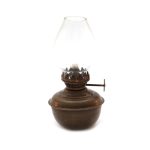 лампа металлическая со стеклянным абажуром