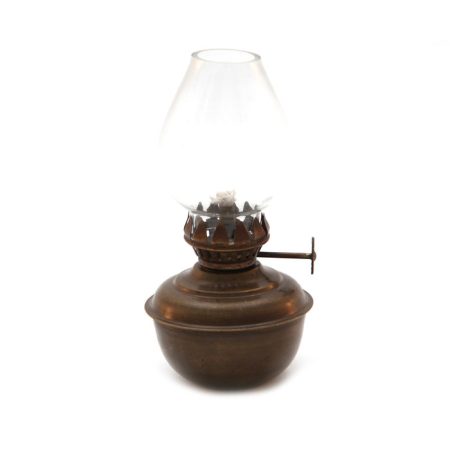 лампа металлическая со стеклянным абажуром