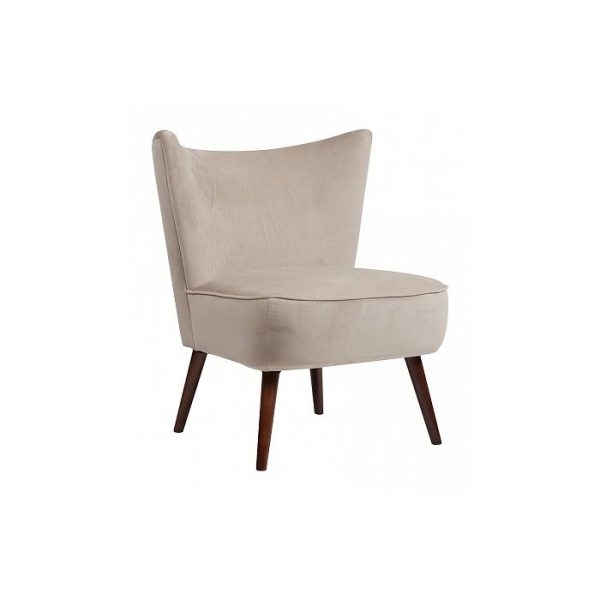 Кресло Vermont Chair Серо-бежевый Велюр — изображение 3