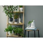 Горшок для растений с функцией самополива 11 см серый — изображение 6