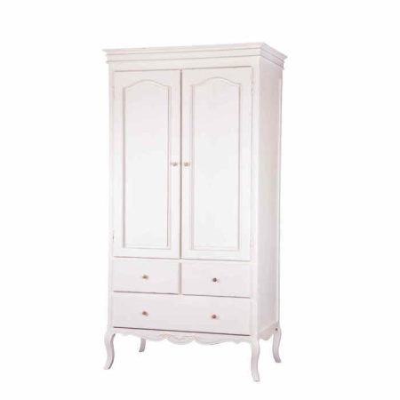 Шкаф из дерева белого цвета