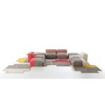 Ковер GAN Plait кораловый  из натуральной шерсти 260х260 см — изображение 3