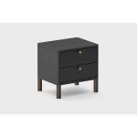 Прикроватная тумбочка Latitude SAGA HORDUR черного цвета