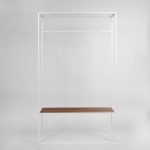 Вешалка в прихожую Hallra white американский орех